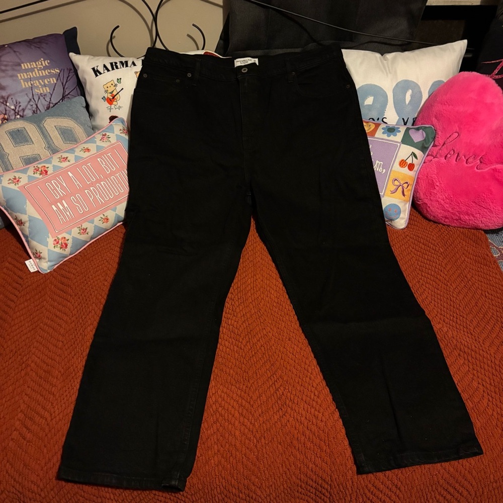 Abercrombie & Fitch black jeans 18s